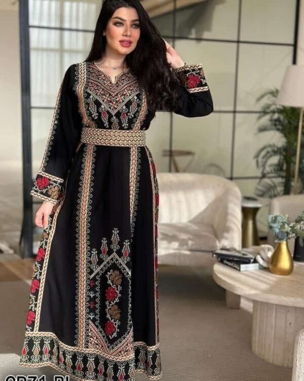 Vestido Palestino Bordado Tradicional