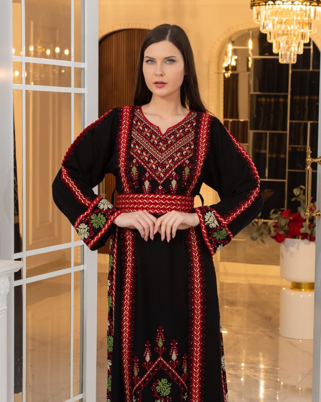Vestido Palestino Bordado Tradicional